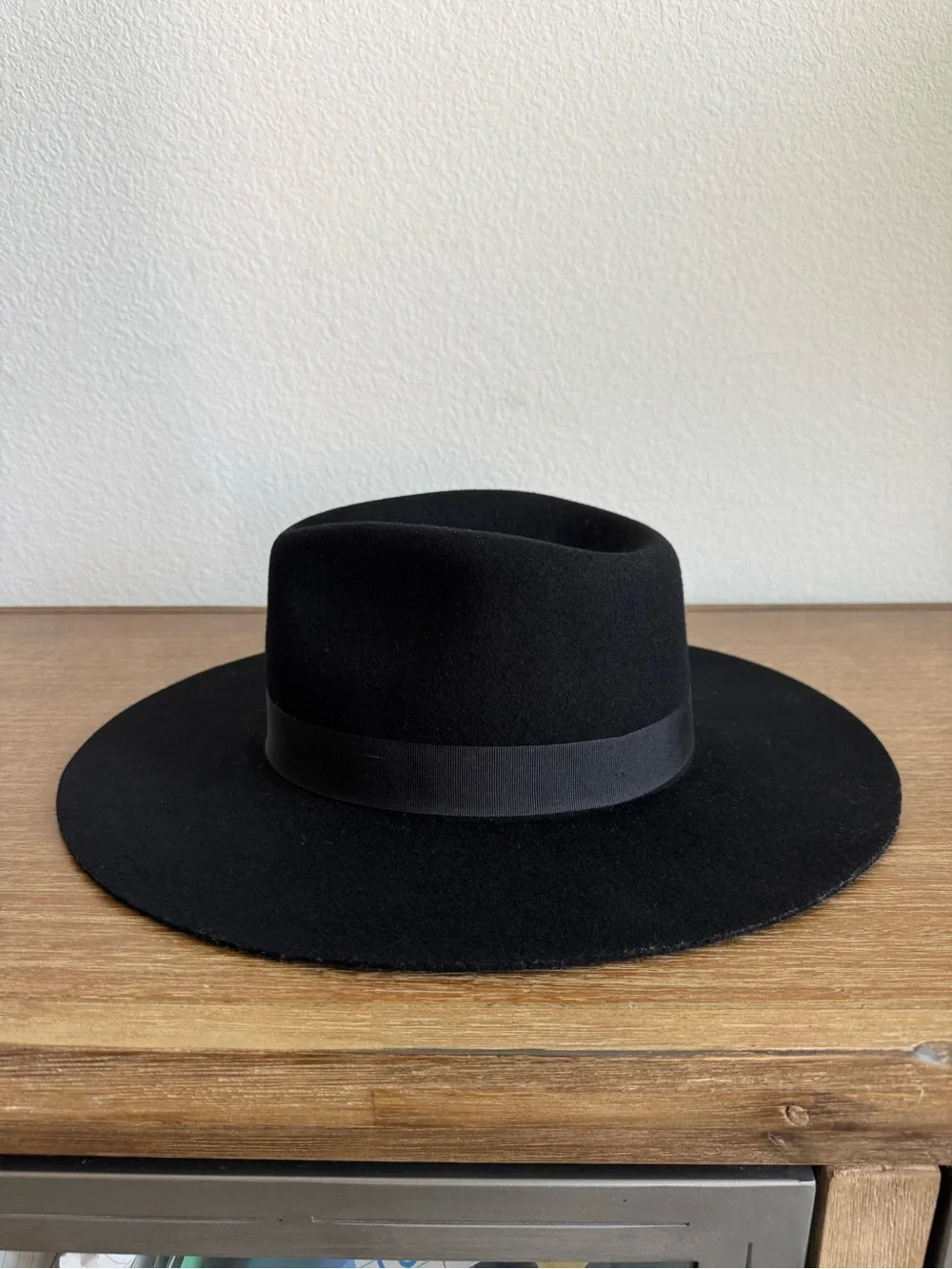 Urban Outfitters 100% Wool Flat Brim Hat